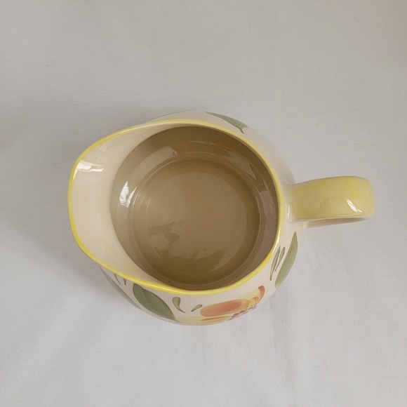 Vintage Secla Portugal Pottery Hand Painted Floral Pitcher P3315 - Picture 8 of 13